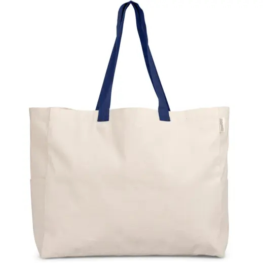 Kooshty Barbados Large Cotton Beach Bag Navy